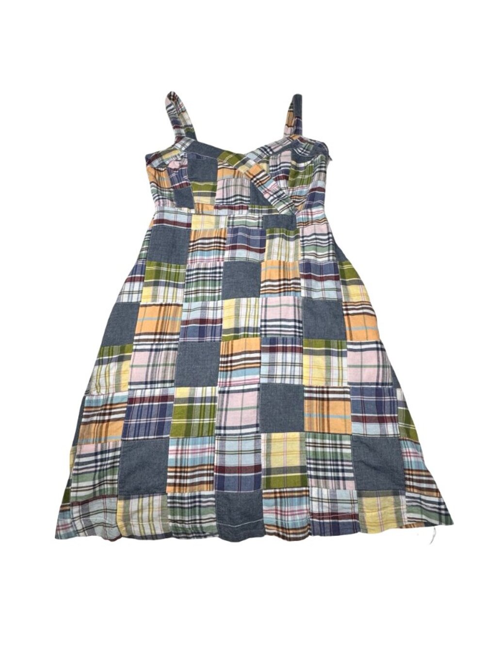 Vintage Y2K Tommy Hilfiger Madras Plaid Patchwork Sundress 2 Cottage - Picture 14 of 15